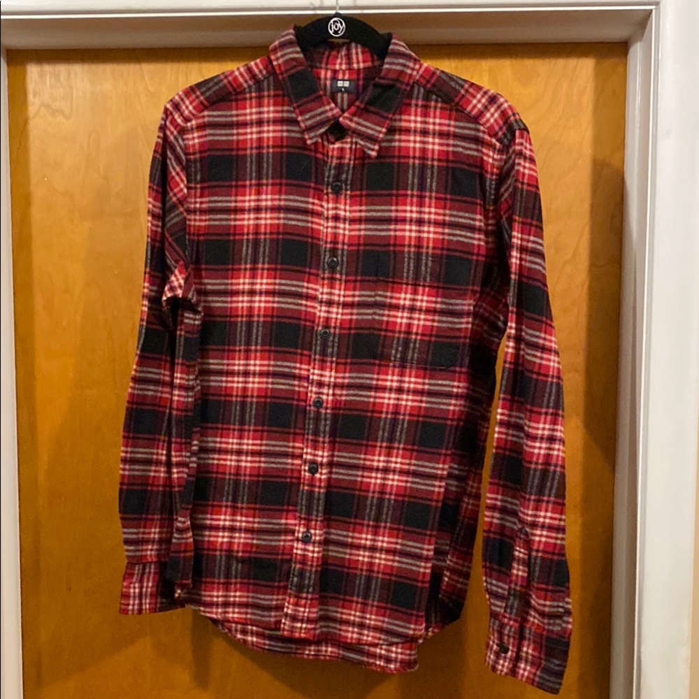 Men's Red Plaid Shirt